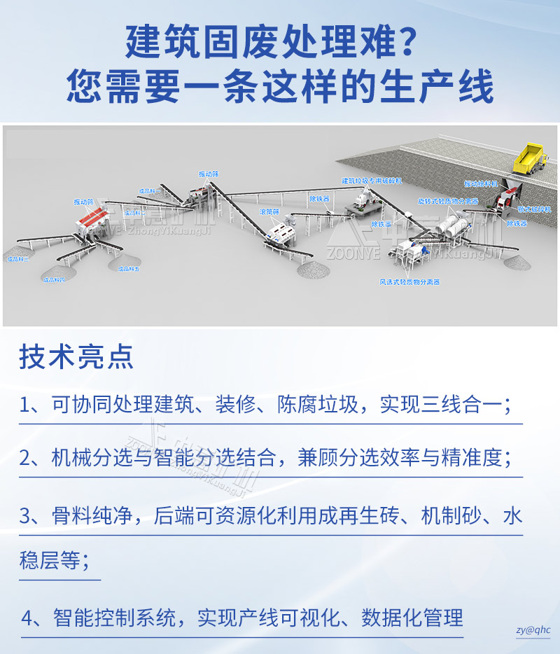 固定式建筑垃圾處理全套設(shè)備特點